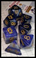Dice : Dice - Dice Sets - MDG Critical Reinforcers Combo Attack Blue White Gold Numerals 120 - JA Collection Mar 2024